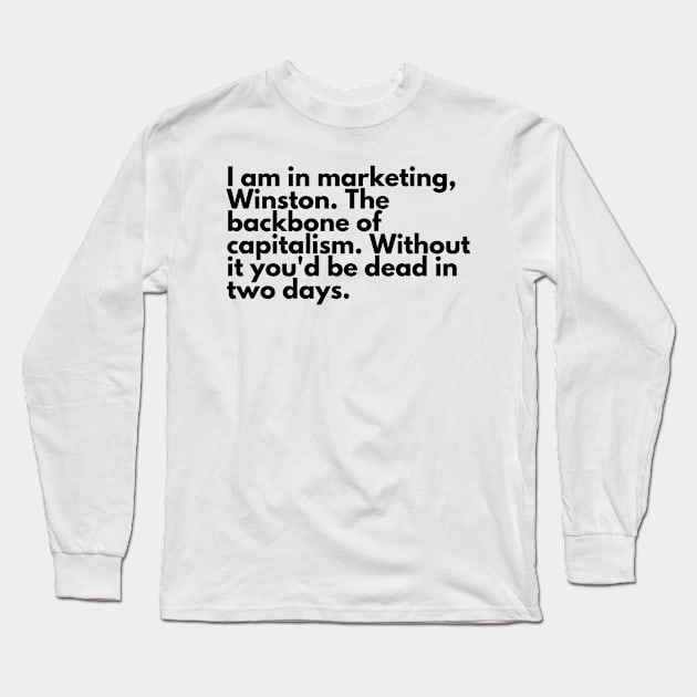 marketing - schmidt happens Long Sleeve T-Shirt by Toad House Pixels